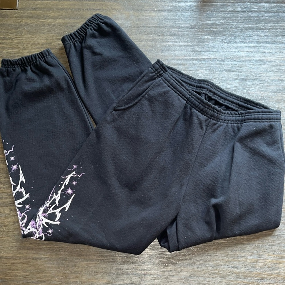 Polyphia Limited Edition Valentines Day 2023 Black and Pink Jogger Sweatpants